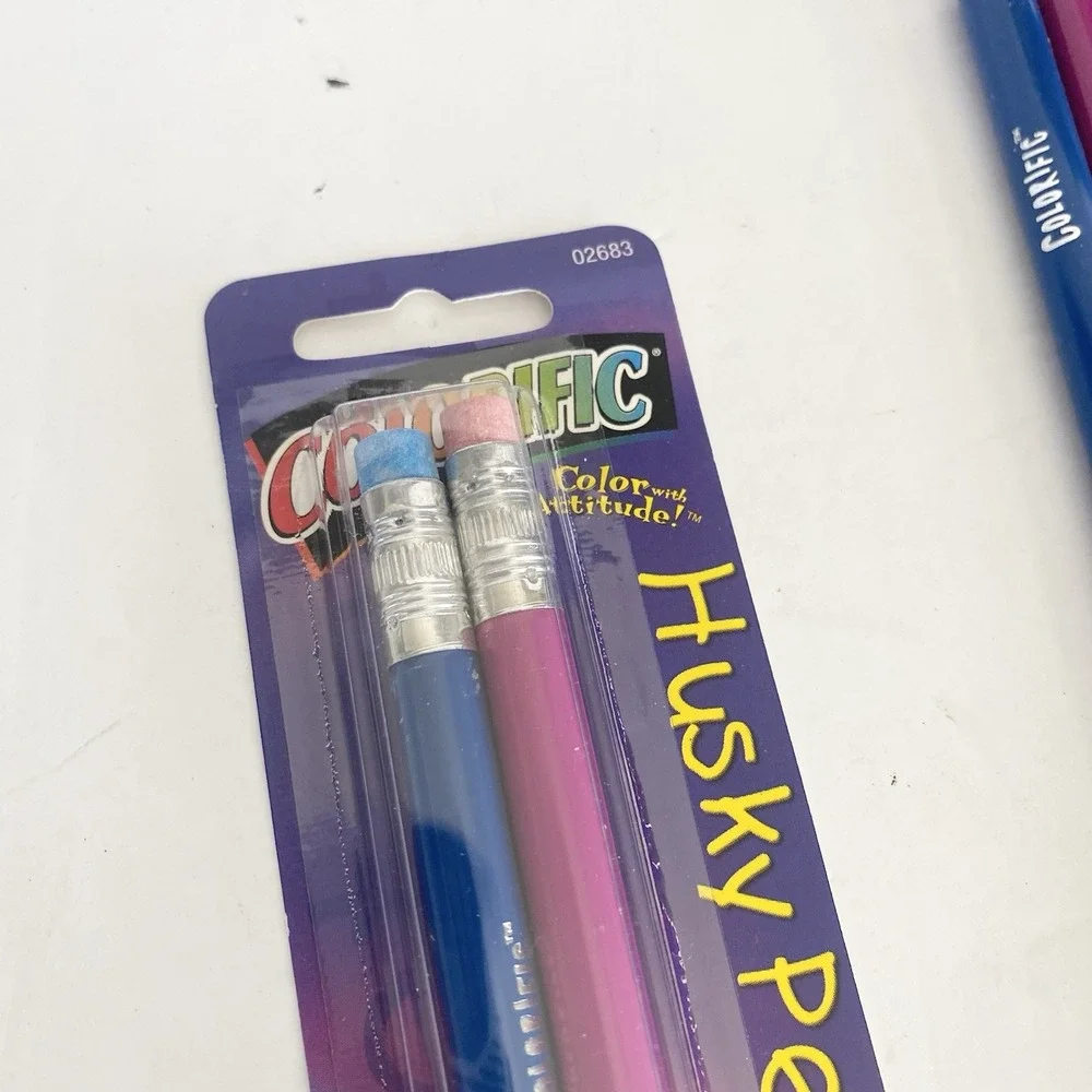 Vtg Colorific Husky Pencils No 2‎ PMA Non Toxic Sanford Lot Of 24 USA 2003 NOS